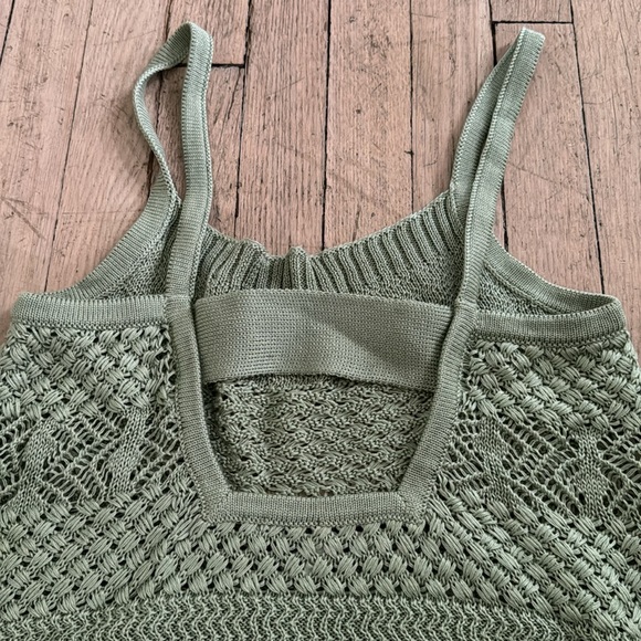Intermix Green Knit Tank Top - Picture 6 of 6